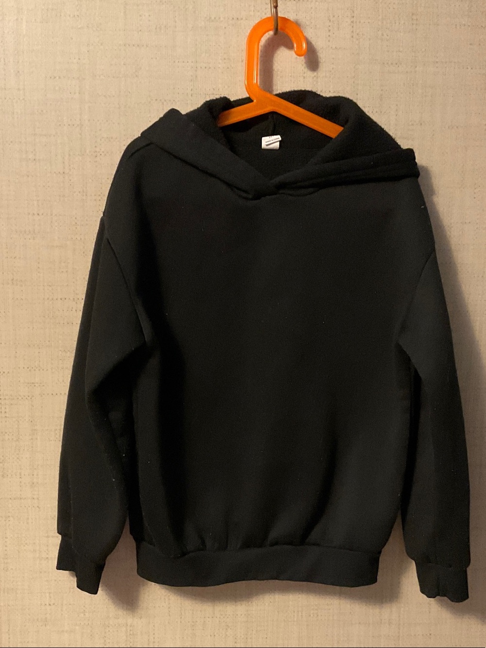 SHEIN Black Kids' Pullover Hoodie